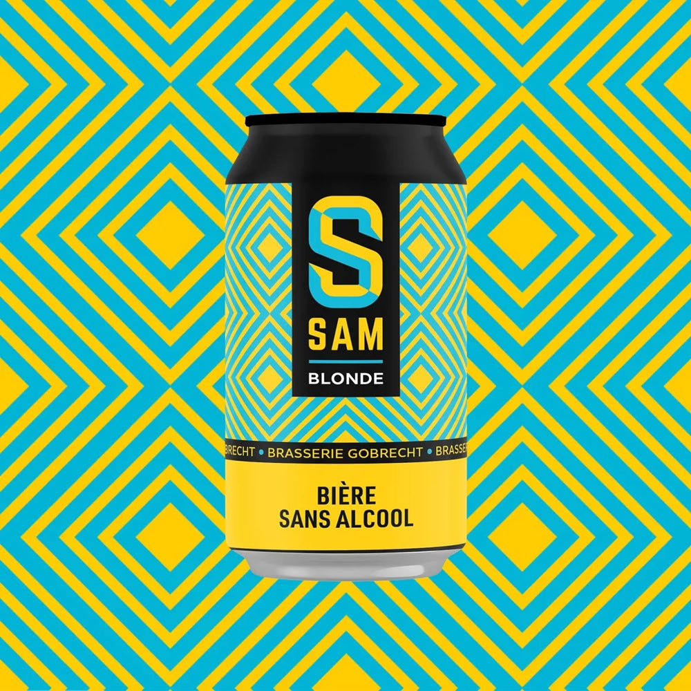 Bière SAM blonde sans alcool 0,5% - cannette 33 cl