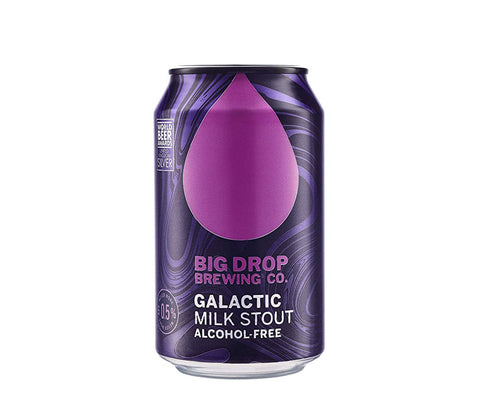 Bière Big Drop Galactic Milk Stout 0,5% sans alcool 🥂 Sanzalc, la cave sans alcool et sans complexe