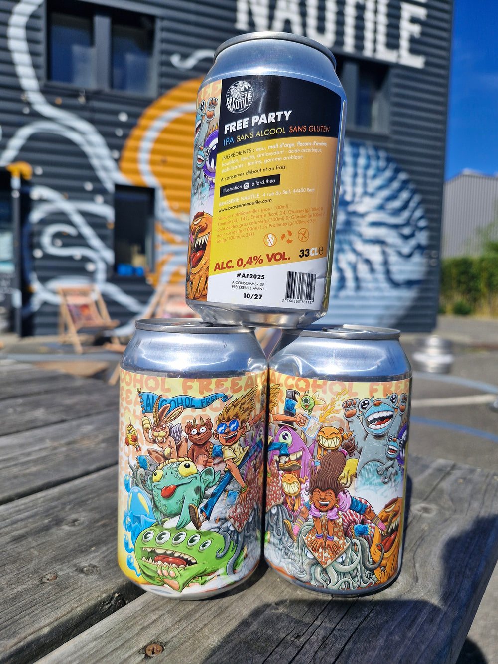 Bière Nautile IPA sans alcool ni gluten 0,4%